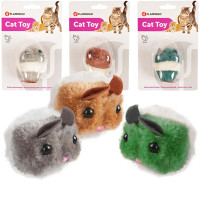 Игрушка Flamingo Plush Mouse Shakin` Jerry, мышь заводная, для кошек Игрушка Flamingo Plush Mouse Shakin` Jerry, мышь заводная, для кошек