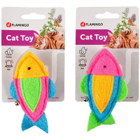 Іграшка Flamingo Viny Fish With Bell, з котячої м'ятою, для кішок Іграшка Flamingo Viny Fish With Bell, з котячої м'ятою, для кішок