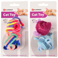 Игрушка Flamingo Woolen Balls шерстяные мячи, для кошек, 4.5 см Игрушка Flamingo Woolen Balls шерстяные мячи, для кошек, 4.5 см