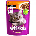 Вологий корм Whiskas для котів, з домашньою птицею в соусі, 100 г