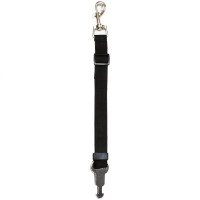 Повідець з гаком безпеки Croci Harness Safety Belt для собак, нейлон, чорний, 2.5×150 см Повідець з гаком безпеки Croci Harness Safety Belt для собак, нейлон, чорний, 2.5×150 см