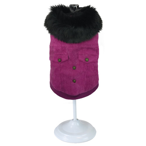 Куртка Croci Pink Velvet для собак, зима, фіолетовий, XL, 35 см