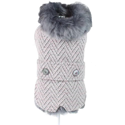 Куртка утеплена Croci Desire для собак, зима, сірий, XXL, 40 см