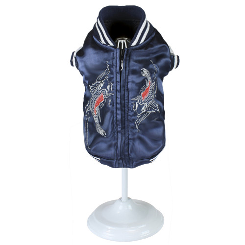 Куртка утеплена Croci Koi для собак, зима, синій, XL, 35 см