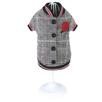 Куртка утеплена Croci Rose для собак, зима, сірий, XXXL, 45 см Куртка утеплена Croci Rose для собак, зима, сірий, XXXL, 45 см