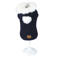 Светр Croci Cushy Blue для собак, зима, синій, 30 см Светр Croci Cushy Blue для собак, зима, синій, 30 см