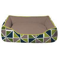 Диван Croci Cozy Ray для собак, прямоугольный, разноцветный, 60×50×20 см Диван Croci Cozy Ray для собак, прямоугольный, разноцветный, 60×50×20 см
