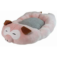 Лежак Croci Fluffy Pig для собак і котів, рожевий, 75×45 см Лежак Croci Fluffy Pig для собак і котів, рожевий, 75×45 см