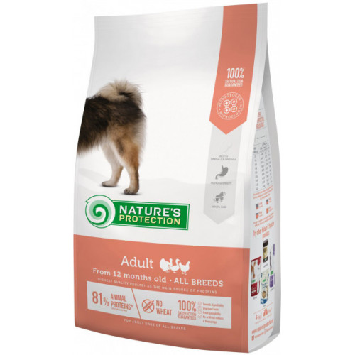 Сухий корм Natures Protection Adult All Breeds для собак всіх порід, 18 кг