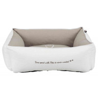 Лежак Trixie Pet's Home для собак, бело-коричневый, 60×50 см Лежак Trixie Pet's Home для собак, бело-коричневый, 60×50 см