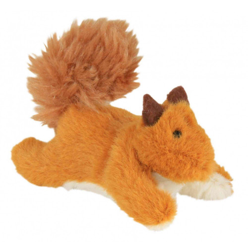 Игрушка Trixie белка плюшевая, для кошек, 9 см