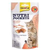 Лакомство GimCat Nutri Pockets с лососем и Омега 3 и 6, для кошек, 60 г Лакомство GimCat Nutri Pockets с лососем и Омега 3 и 6, для кошек, 60 г