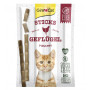 Лакомство GimCat Sticks палочки с мясом птицы, для кошек, 4 шт