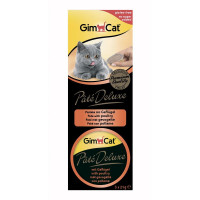 Лакомство GimCat Pate Deluxe паштет с мясом птицы, для кошек, 3×21 г Лакомство GimCat Pate Deluxe паштет с мясом птицы, для кошек, 3×21 г