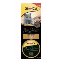 Лакомство GimCat Pate Deluxe паштет с телятиной, для кошек, 3×21 г Лакомство GimCat Pate Deluxe паштет с телятиной, для кошек, 3×21 г