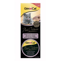 Лакомство GimCat Pate Deluxe паштет с кусочками печени, для кошек, 3×21 г Лакомство GimCat Pate Deluxe паштет с кусочками печени, для кошек, 3×21 г