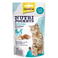 Лакомство GimCat Nutri Pockets Dental для гигиены полости рта, для кошек, 60 г Лакомство GimCat Nutri Pockets Dental для гигиены полости рта, для кошек, 60 г