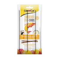 Ласощі GimCat Superfood Duo-Sticks, лосось і манго, для кішок, 3 шт Ласощі GimCat Superfood Duo-Sticks, лосось і манго, для кішок, 3 шт