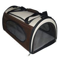 Сумка Croci Fast&Easy для собак, нейлон, коричнево-бежевий, 23×23×37 см Сумка Croci Fast&Easy для собак, нейлон, коричнево-бежевий, 23×23×37 см