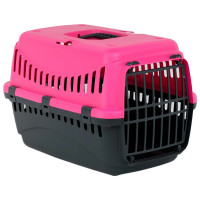 Переноска Bergamo Gipsy 2 Large Pink для собак до 12 кг, пластикові двері, чорно-рожевий, 58×38×38 см Переноска Bergamo Gipsy 2 Large Pink для собак до 12 кг, пластикові двері, чорно-рожевий, 58×38×38 см