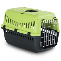 Переноска Bergamo Gipsy 2 Large Green для собак до 12 кг, металеві двері, чорно-зелений, 58×38×38 см Переноска Bergamo Gipsy 2 Large Green для собак до 12 кг, металеві двері, чорно-зелений, 58×38×38 см