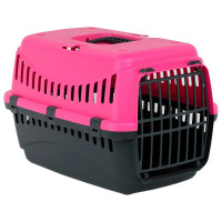 Переноска Bergamo Gipsy 2 Large Pink для собак до 12 кг, металеві двері, чорно-рожевий, 58×38×38 см Переноска Bergamo Gipsy 2 Large Pink для собак до 12 кг, металеві двері, чорно-рожевий, 58×38×38 см