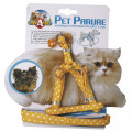 Набір нашийник з повідцем Croci Gatto Pois для котів, нейлон, 23-33×1 см/120×1 см