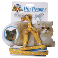 Набір нашийник з повідцем Croci Gatto Pois для котів, нейлон, 23-33×1 см/120×1 см Набір нашийник з повідцем Croci Gatto Pois для котів, нейлон, 23-33×1 см/120×1 см