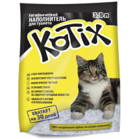 Силикагелевый наполнитель Kotix для кошачьего туалета, 3.8 л