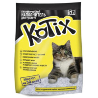 Силікагелевий наповнювач Kotix для котячого туалету, 5 л Силікагелевий наповнювач Kotix для котячого туалету, 5 л