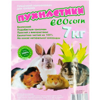Кукурузный наполнитель Пушистики ECOcorn для грызунов, 7 кг Кукурузный наполнитель Пушистики ECOcorn для грызунов, 7 кг