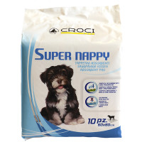 Пелюшки Croci Super Nappy для собак, 60×60 см, 10 шт Пелюшки Croci Super Nappy для собак, 60×60 см, 10 шт