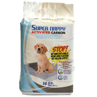 Пелюшки Croci Super Nappy для собак, з активованим вугіллям, 84×57 см, 14 шт Пелюшки Croci Super Nappy для собак, з активованим вугіллям, 84×57 см, 14 шт