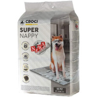 Пелюшки Croci Super Nappy для собак, принт газета, 84×57 см, 60 шт Пелюшки Croci Super Nappy для собак, принт газета, 84×57 см, 60 шт