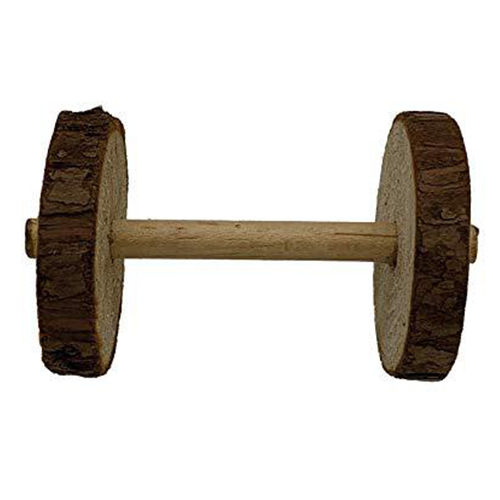 Игрушка гантельки Croci для грызунов, дерево, 4.5×9 см