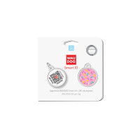 Адресник WAUDOG Smart ID с QR-паспортом, рисунок "Маршмеллоу", диаметр 25 мм Адресник WAUDOG Smart ID с QR-паспортом, рисунок "Маршмеллоу", диаметр 25 мм