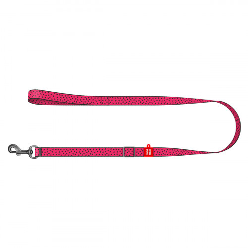 Поводок WAUDOG Nylon для собак, Арбуз, ширина 20 мм, длинна 152-183 см