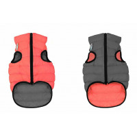 Двостороння куртка AiryVest L55 для собак, коралово-сіра