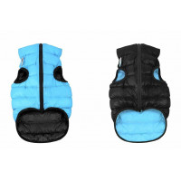 Двостороння куртка AiryVest S30 для собак, чорно-блакитна Двостороння куртка AiryVest S30 для собак, чорно-блакитна