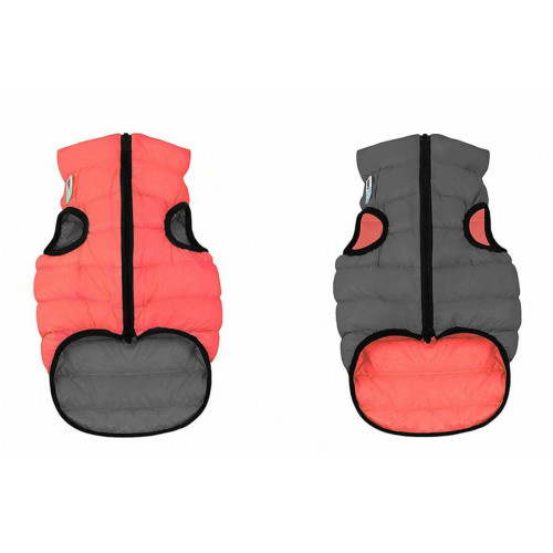 Двусторонняя куртка AiryVest M47 для собак, кораллово-серая