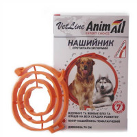 Нашийник протипаразитарний AnimAll VetLine для собак, помаранчевий, 70 см Нашийник протипаразитарний AnimAll VetLine для собак, помаранчевий, 70 см