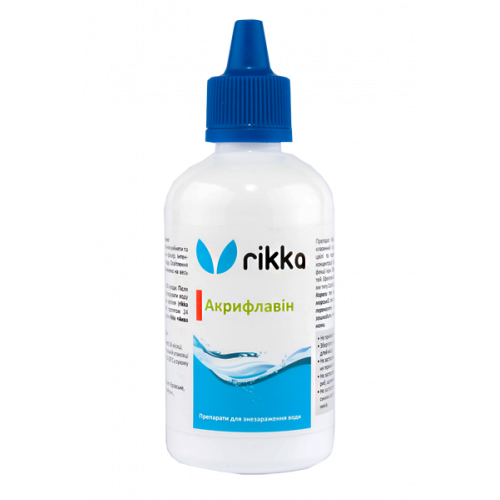 Средство Rikka Акрифлавин для борьбы с водорослями, 100 мл (D-104)