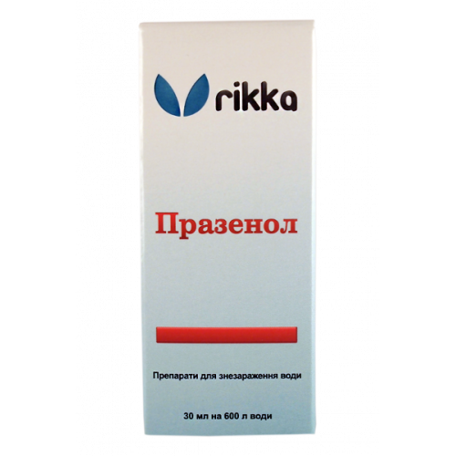 Средство Rikka Празенол против жаберных и кожных сосальщиков, ленточных червей и плоских червей, 30 мл (D-191)