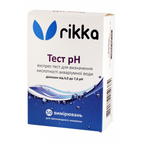 Тест Rikka рН 6.0-7.6 для визначення кислотності води (T-105)