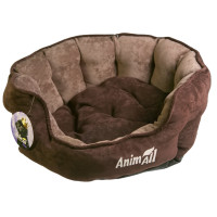 Лежак AnimAll Royal Velours Chocolate для кошек и собак, 53×47×21 см Лежак AnimAll Royal Velours Chocolate для кошек и собак, 53×47×21 см