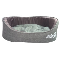 Лежанка AnimAll Aurora Grey Print, серый, 46×35×15