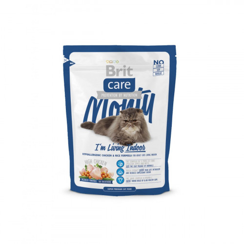 Сухой корм Brit Care Cat Monty I am Living Indoor, для кошек живущих в помещении, 0.4 кг