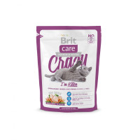 Сухий корм Brit Care Cat Crazy I am Kitten, для кошенят (1-12 місяців), 0.4 кг Сухий корм Brit Care Cat Crazy I am Kitten, для кошенят (1-12 місяців), 0.4 кг
