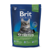 Сухой корм Brit Premium Cat Sterilized, для стерилизованных кошек, 0.8 кг Сухой корм Brit Premium Cat Sterilized, для стерилизованных кошек, 0.8 кг