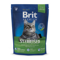 Сухой корм Brit Premium Cat Sterilized, для стерилизованных кошек, 0.3 кг Сухой корм Brit Premium Cat Sterilized, для стерилизованных кошек, 0.3 кг